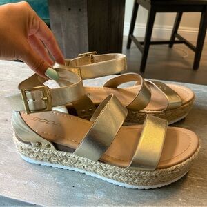 Gold Sandals